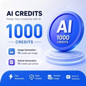 AI Credit Pack of 1000 credits for text and image generation