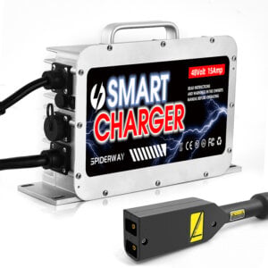 72V 25A EZGO TXT charger with D style plug
