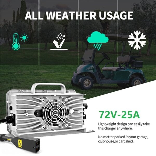 72V 25A EZGO TXT Golf Cart Charger D Style Plug 72V 25A EZGO TXT charger with D style plug
