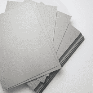 Eco-friendly gray cardboard made from 100% recycled materials