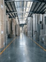 Warehouse Storage of Paperboard Raw Materials in Packaging Paper Factory