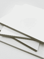 Duplex Board with Grey Back stacked in multiple formats for printing and carton production