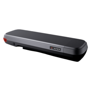 Side view of 36V 14Ah battery pack showing dimensions