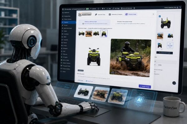 AI product page and SEO automation for B2B manufacturers on FactorySea