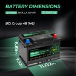 12V 20Ah Sodium Ion Battery Side View