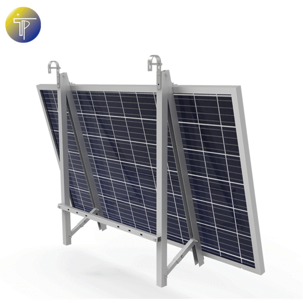 Triangular balcony solar mount M1B-W1150 with 10-15 degree adjustment and 5-year warranty