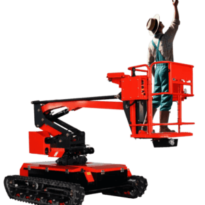 Electric orchard lift for elevated macadamia harvesting work