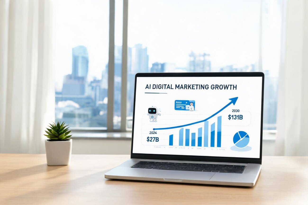 Global AI Digital Marketing Market Set to Surpass $130B by 2030 - article cover image