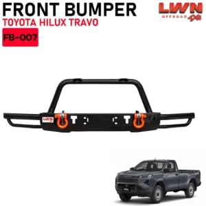 Off-road front bumper for Toyota Hilux Travo model FB-007 from LWN 4x4