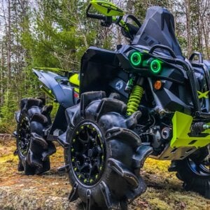 Can-Am Outlander X MR quad bike on rugged off-road trail