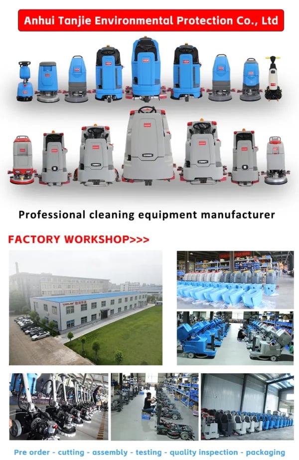X510 hand push floor scrubber dryer with cleaning width 530mm