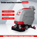 X660S dual brush floor scrubber from Tanjie Clean