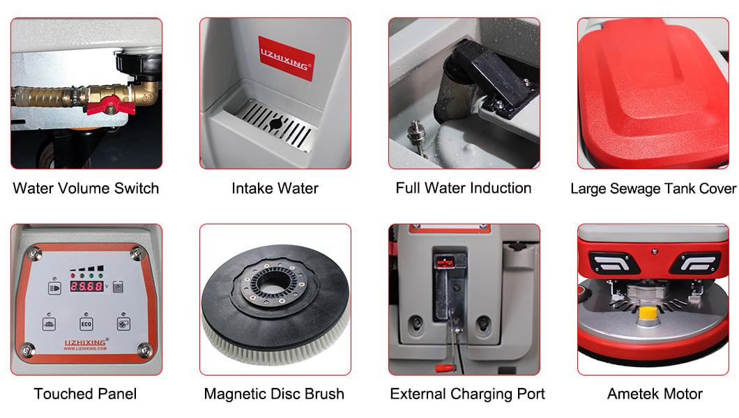 X500 scrubber brush detail