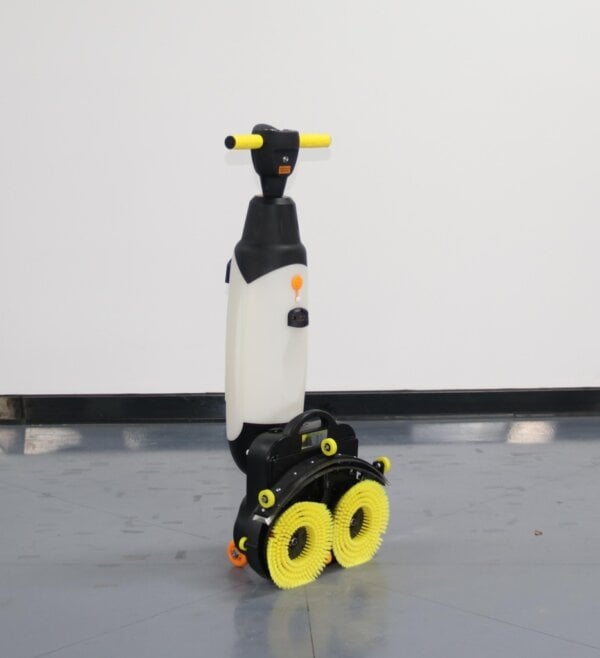 Tanjie M430 compact walk-behind floor scrubber dryer for commercial cleaning