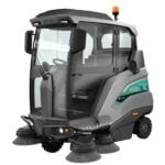 Ride-on Floor Sweeper Machine TS1900 - Industrial Outdoor Cleaner