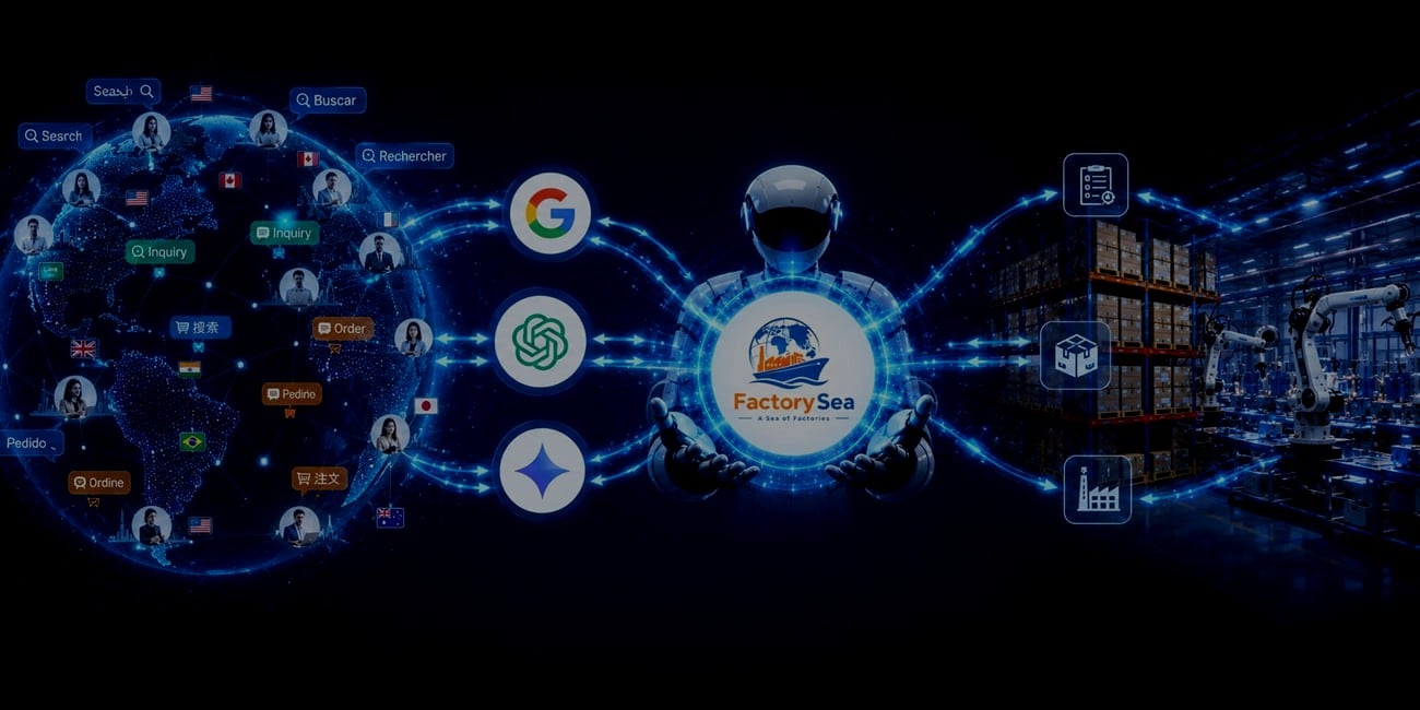 FactorySea AI B2B marketing platform helping manufacturers reach global buyers