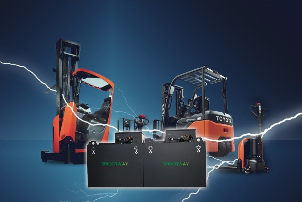 Upgrade Your Toyota Forklift: From Lead-Acid to Lithium with SPIDERWAY Batteries