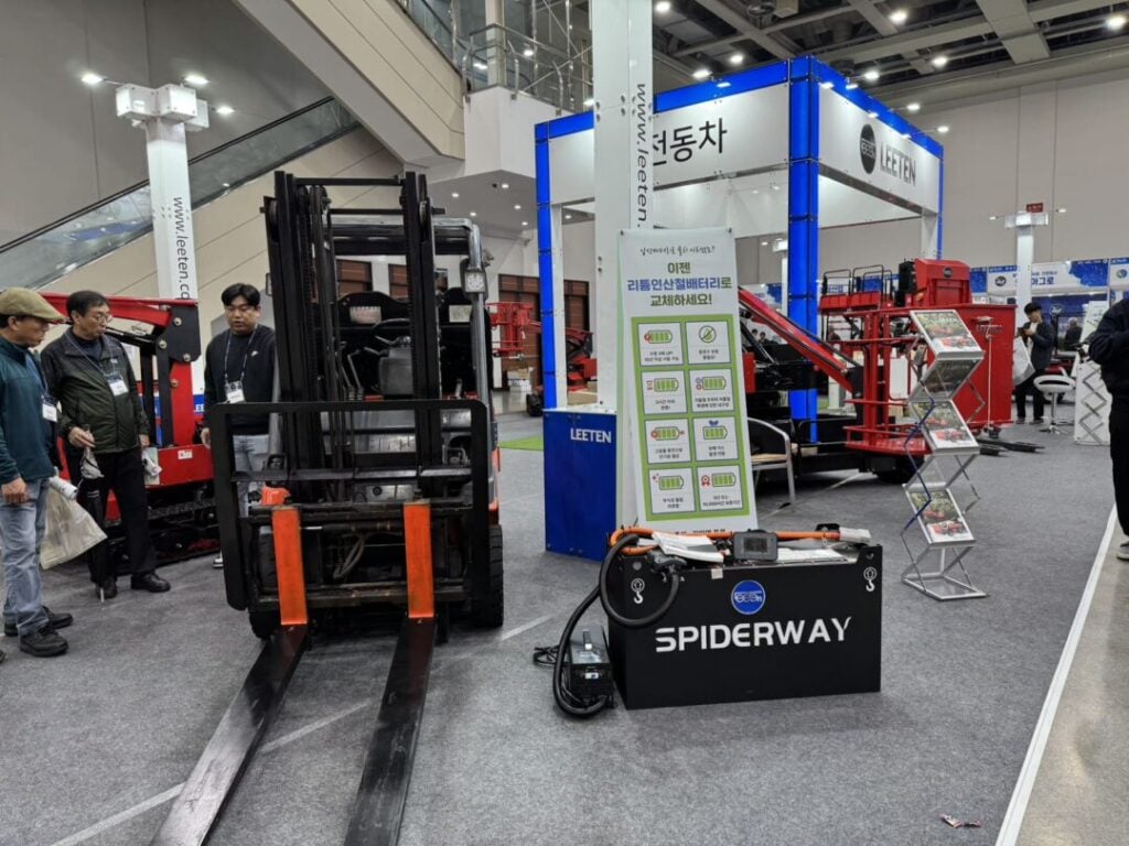 SPIDERWAY lithium battery project in Korea
