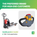 T600 forklift handle with key switch for pallet truck
