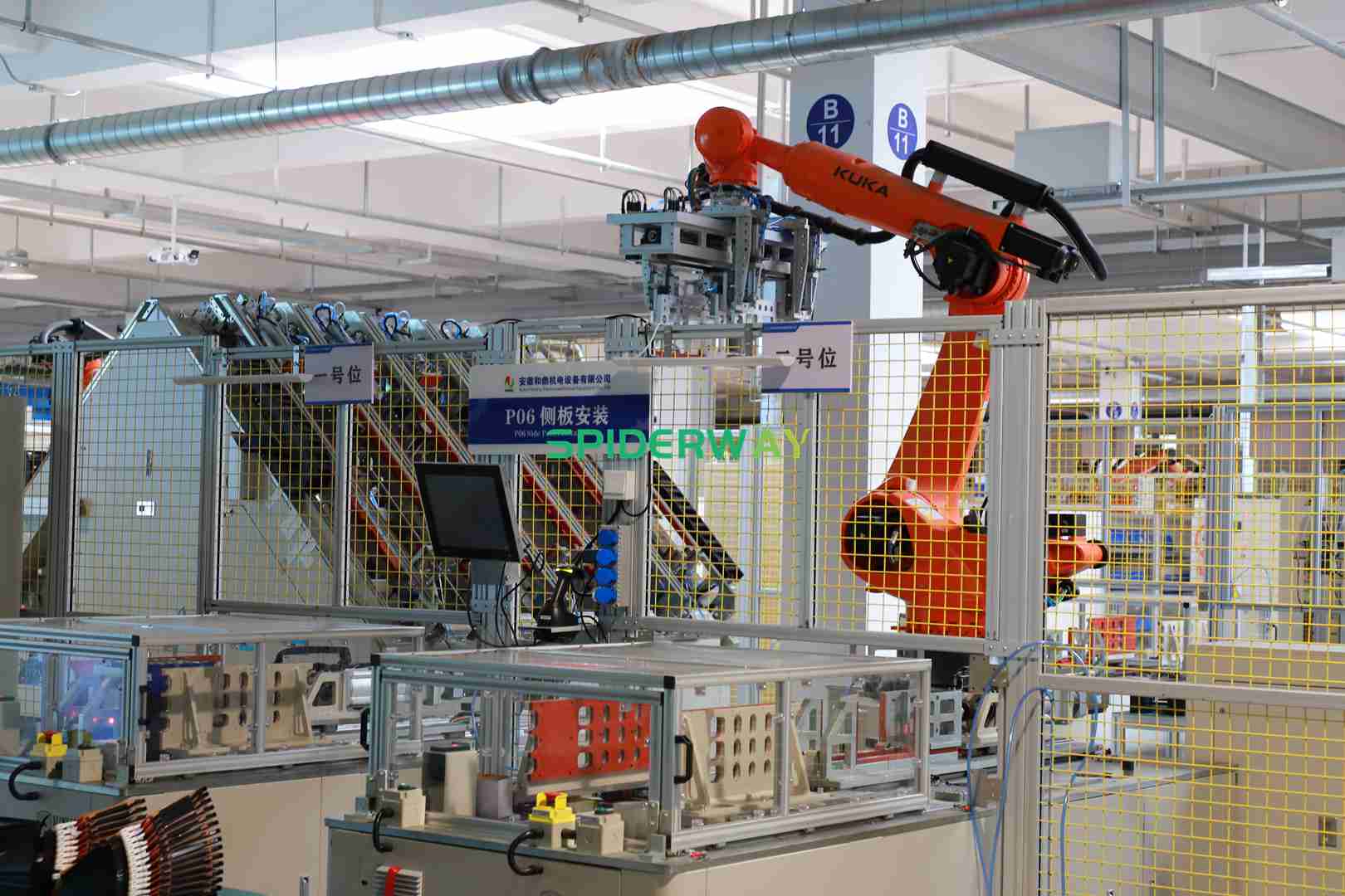 LiFePO4 battery factory production line at SPIDERWAY