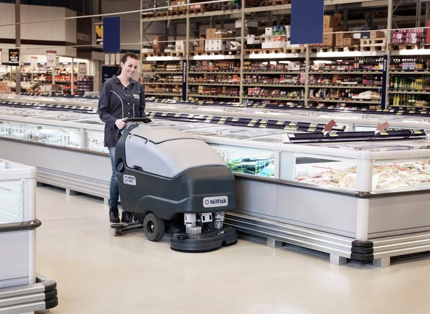 Lithium battery and charger for Nilfisk Advance SC901 28D floor scrubber