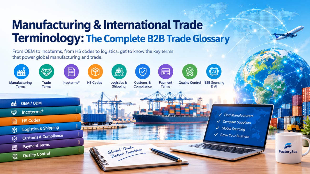 Manufacturing and international trade terminology guide for B2B sourcing