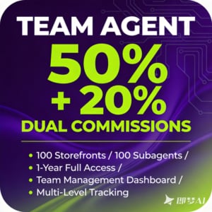 Team Agent plan for building sub-agent networks with factory storefronts
