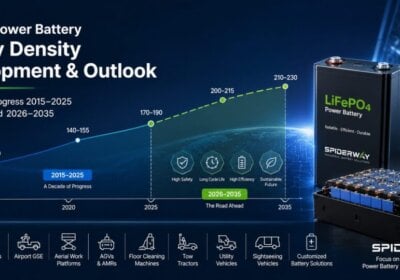Chart showing LiFePO4 battery energy density progression from 2015 to 2035