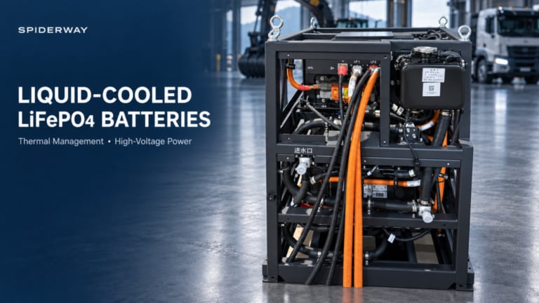 Liquid-Cooled LiFePO4 Battery Packs for Heavy-Duty Electric Machinery