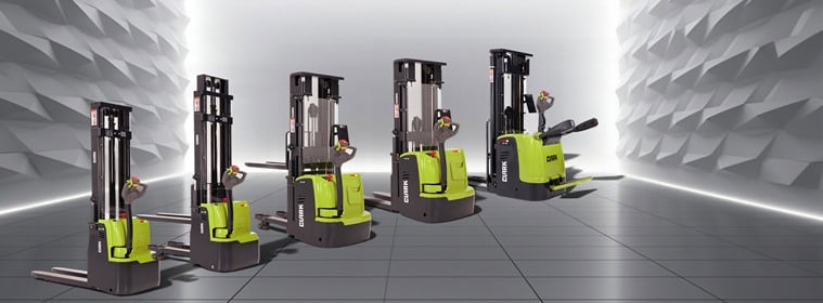 Pallet stacker trucks for material handling