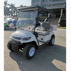 2 Seater 827 Lifted Cargo Cart, a two-seat LVTONG A827 utility vehicle with a cargo box