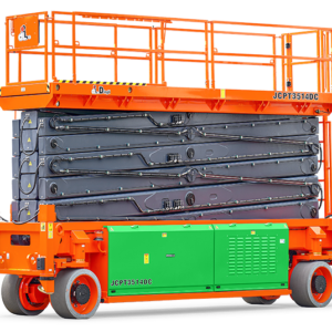 JCPT3514DC electric large scissor lift with 35.00m working height and 750kg safe working load