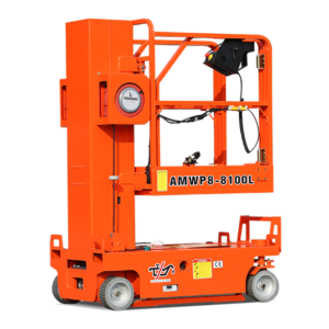 AMWP8-8100L oil-free all-electric vertical mast lift for indoor access work