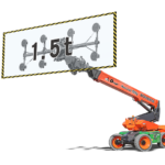 BT2615ERTGS glass attachment boom lift with eight suction cups rated at 1,500 kg for building decoration materials