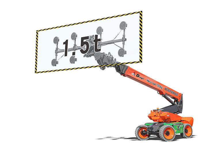 BT2615ERTGS Glass Attachment Boom Lift – 1,500 kg Suction Capacity, 21.93 m Working Height