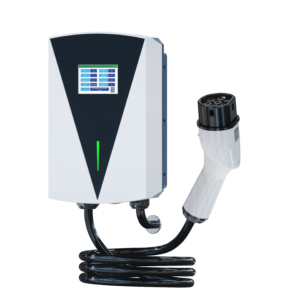 Z6A Type 2 wall-mounted AC EV charger for Level 2 charging, 3.5kW to 22kW
