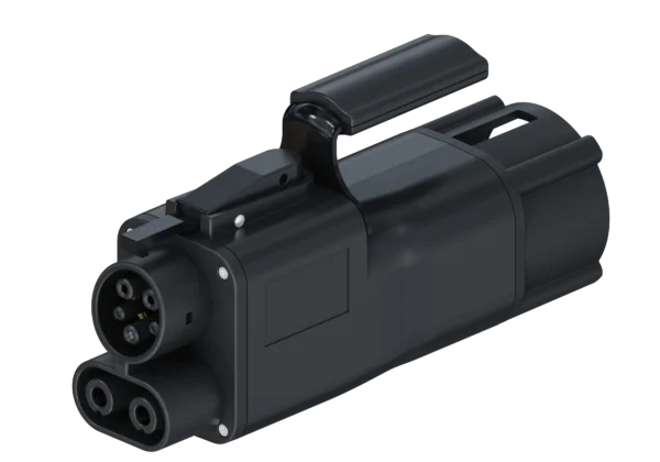 GBT to CCS2 DC charging adapter rated DC 1000V, 300A/400A MAX, for cross-standard EV DC charging